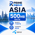 Asia 500MB 3Days